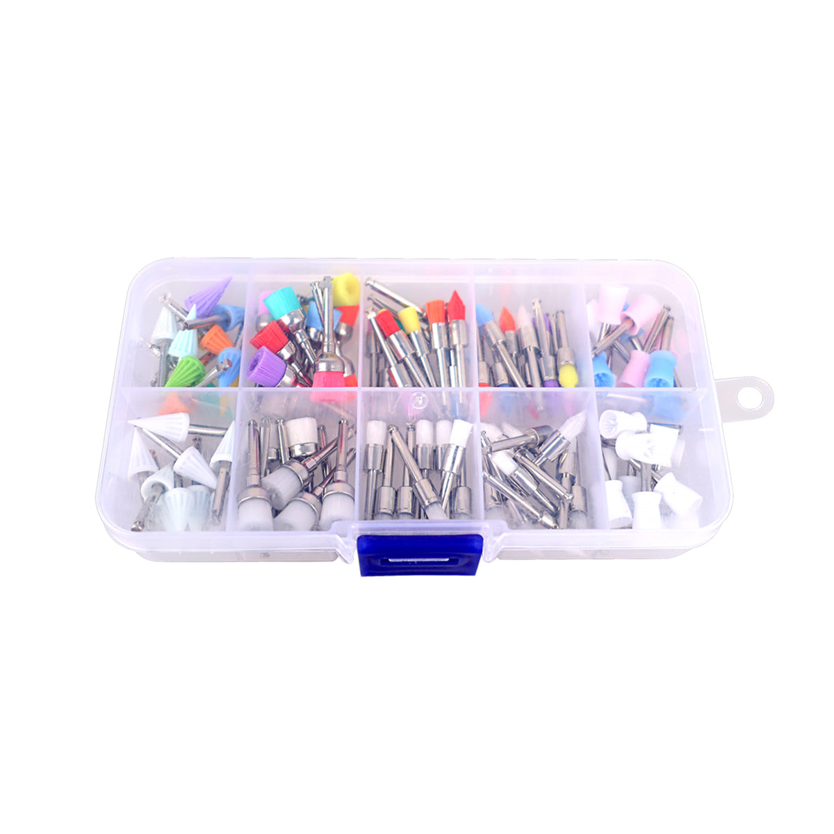 Multi-color dental polishing brushes for easy classification