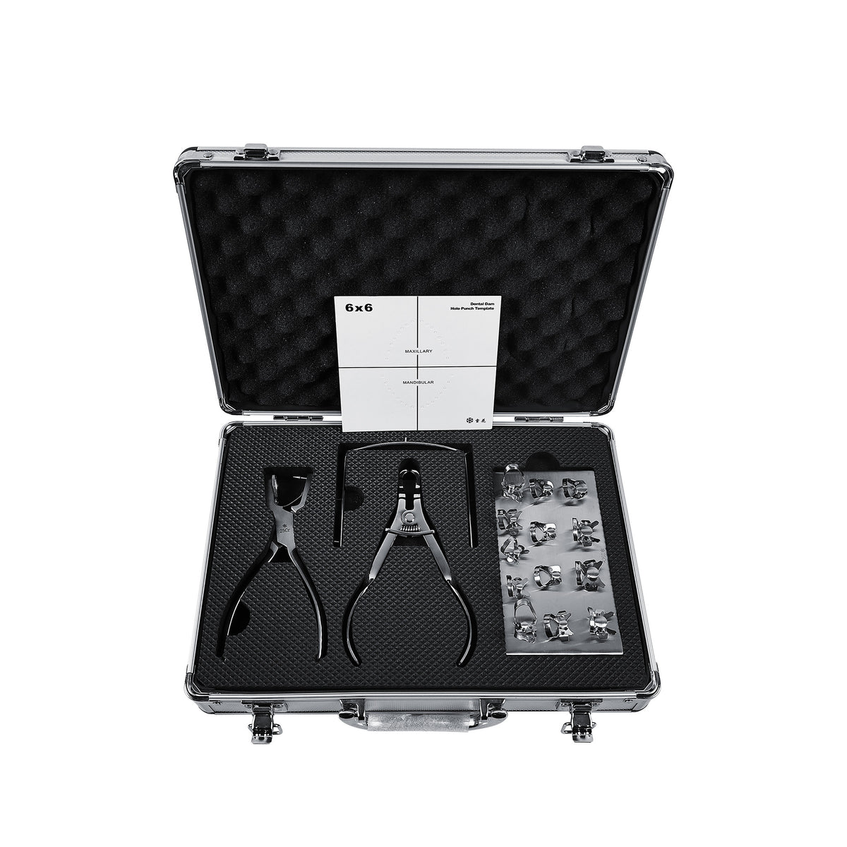 Dental rubber dam set alternative to Ivoclar