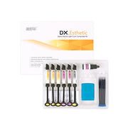 Dentex DX.Esthetic Nano Hybrid Light Cure Composite full kit white background