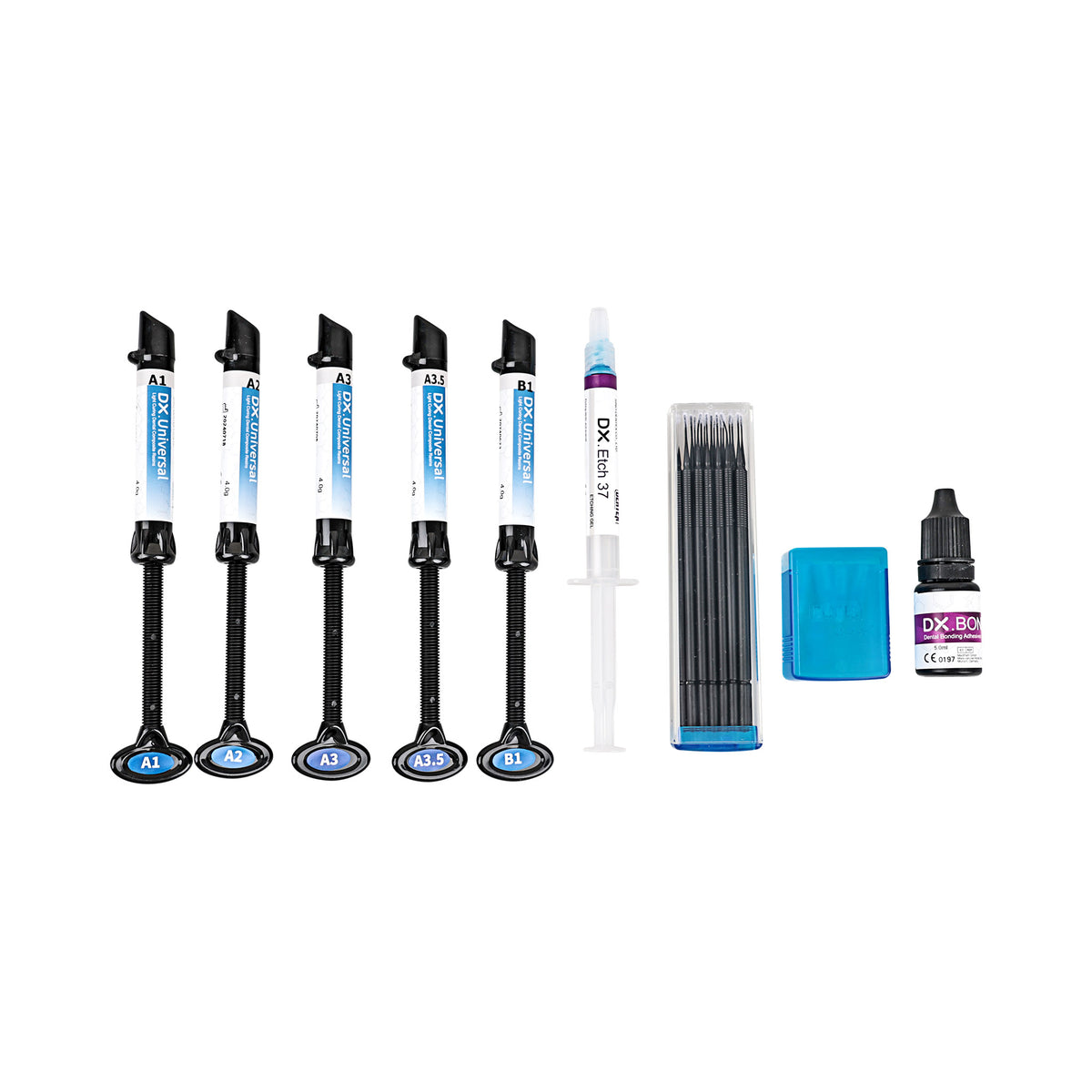 Dentex DX.Universal composite kit outer box front view