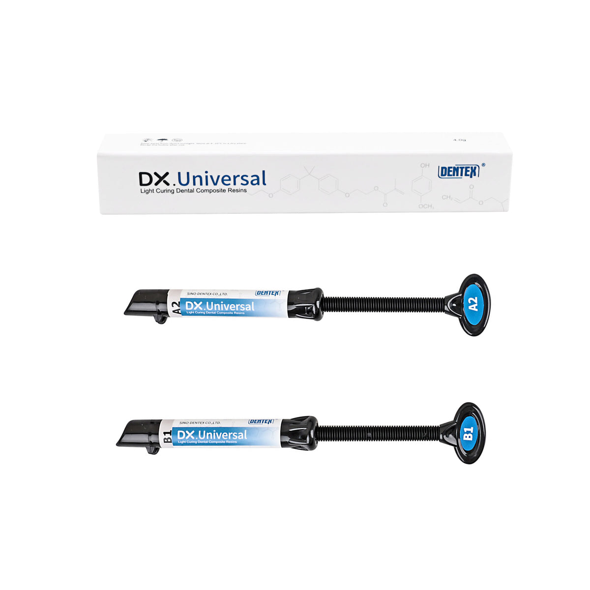 Dentex DX.Universal nano hybrid composite resin syringe with box