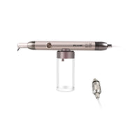 ELUH dental aluminum oxide sandblasting gun air abrasion handpiece with powder bottle, white background