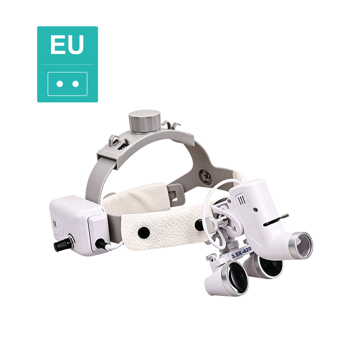 420mm working distance demonstration of dental headband loupes