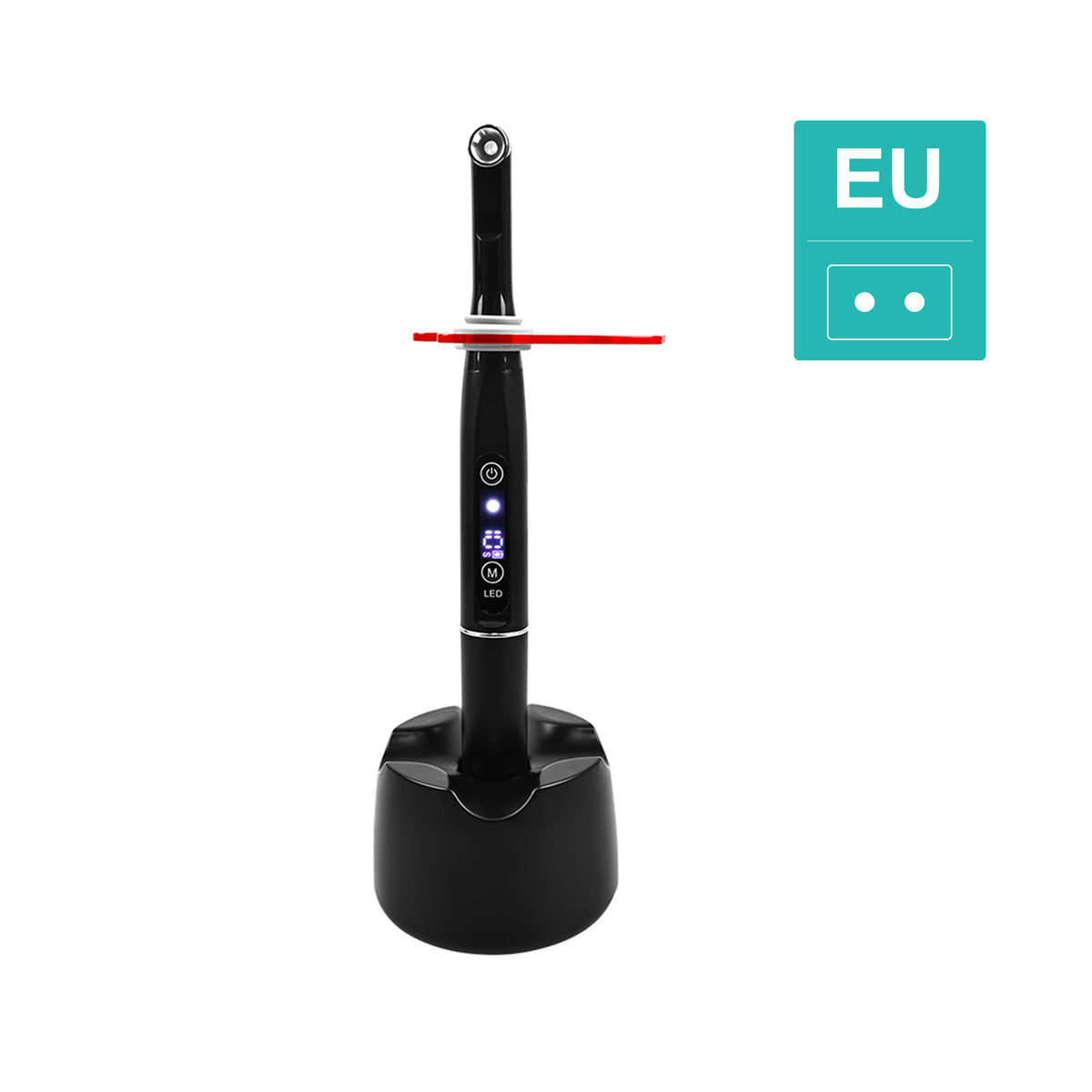 Key selling‑point infographic for 1s colorful 5W dental LED curing light