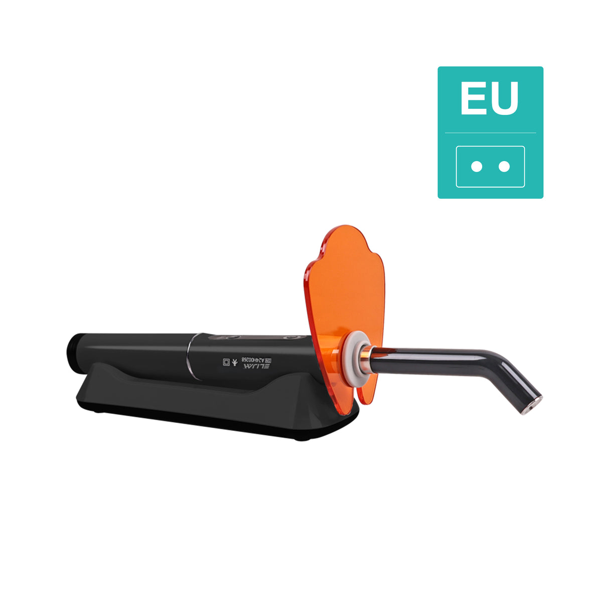Key selling‑point infographic for 1s fast‑cure dental LED curing light