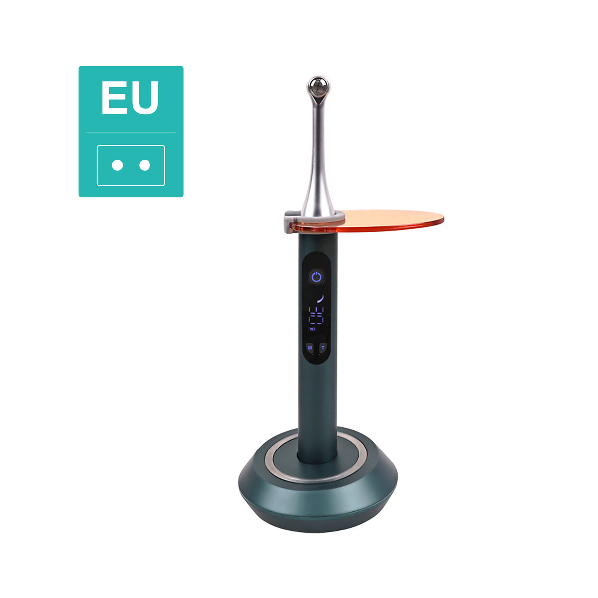 Complete accessories unbox layout of 1s wireless dental curing light kit