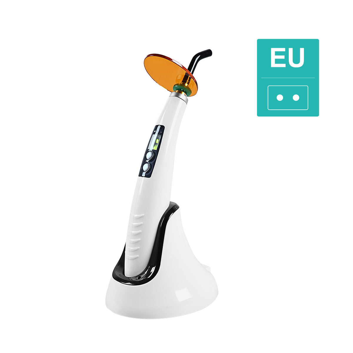 Orange protective eye shield accessory for curing light