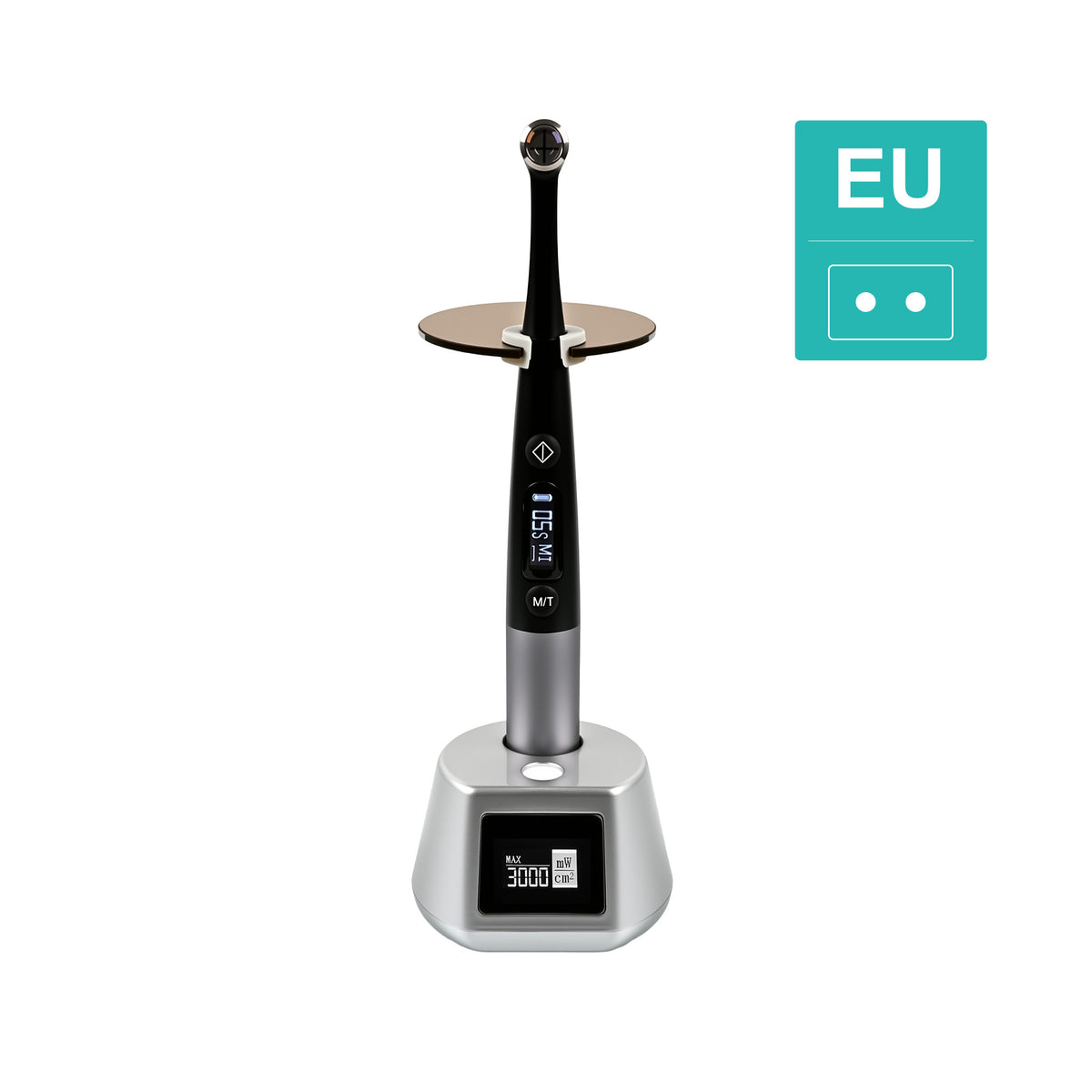 Wireless charging status of ELIJAH 1s high-power curing light with radiometer function
