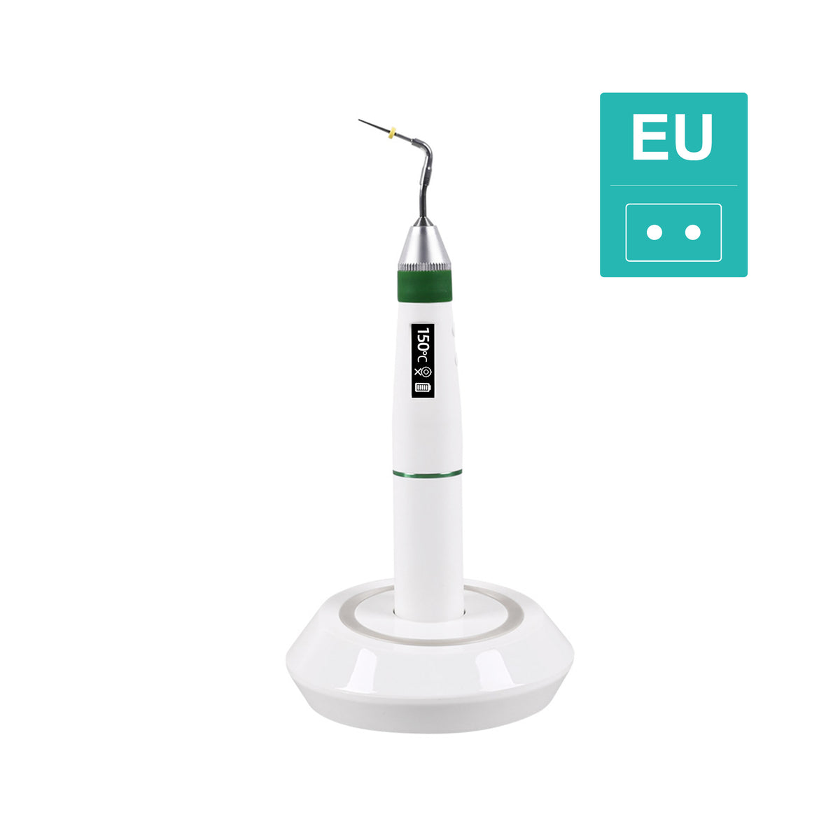 Sima obturation pen placed on charging base charging standby status