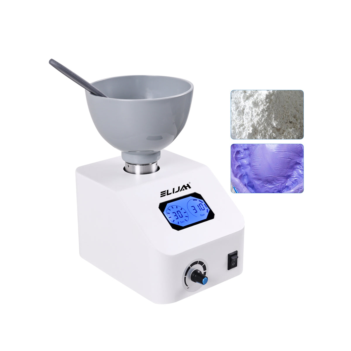 Smooth bubble-free mixed alginate impression material