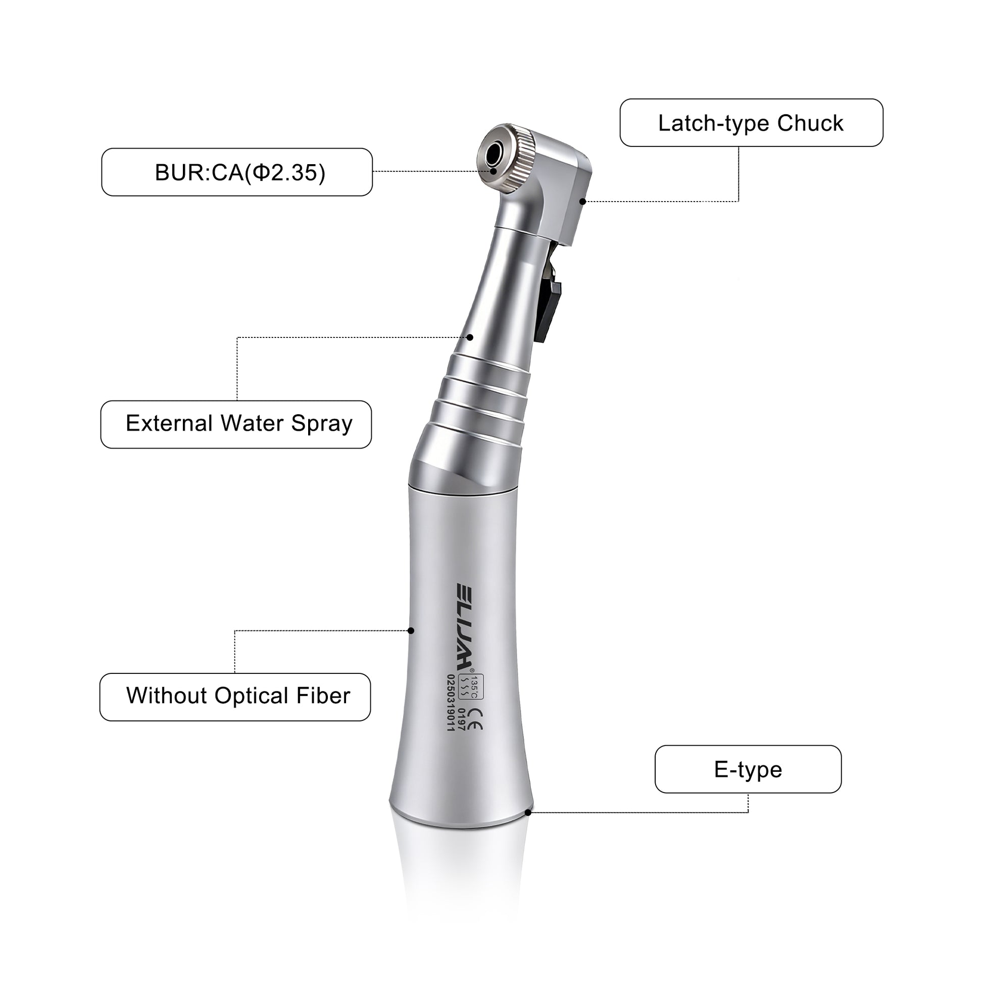 Full accessory kit for FX Series dental low speed handpiece