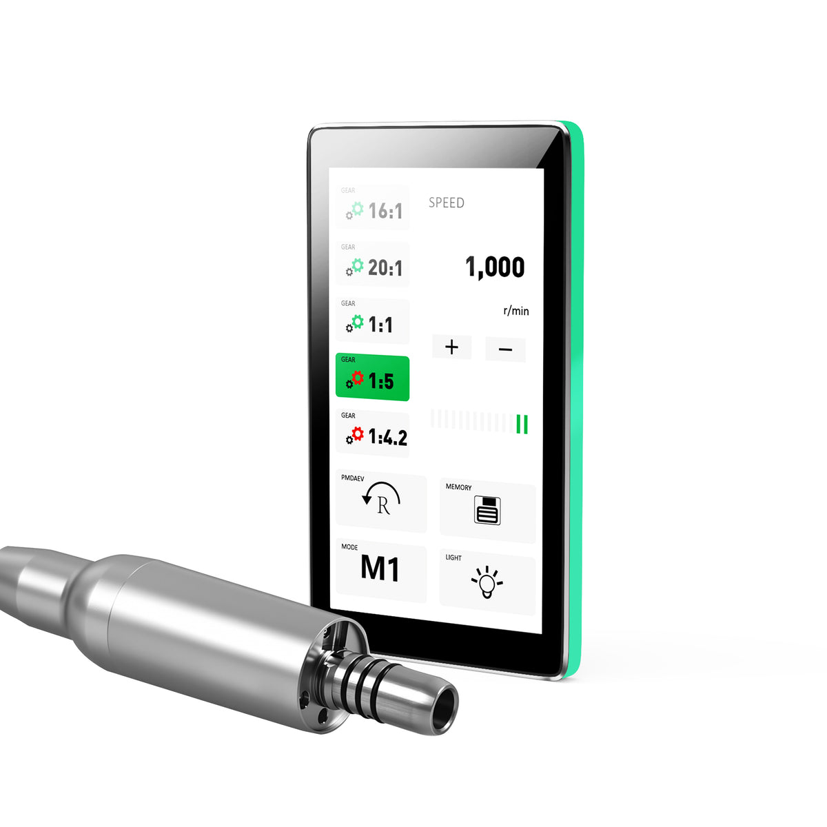 Speed & gear‑ratio adjustment interface screenshot
