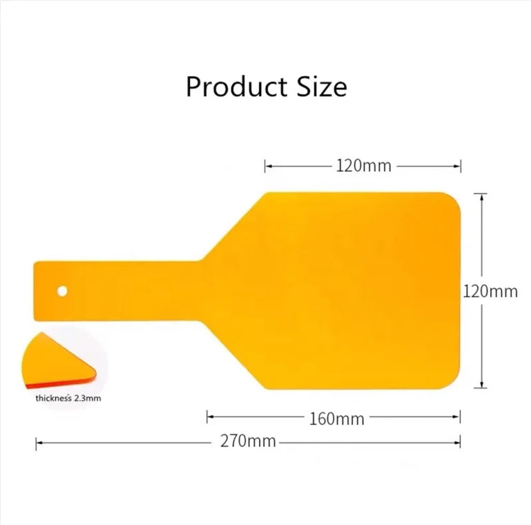 CYH038 Dental Curing Light Orange Oval Plastic - Denspay Dental - Curing Light Shield