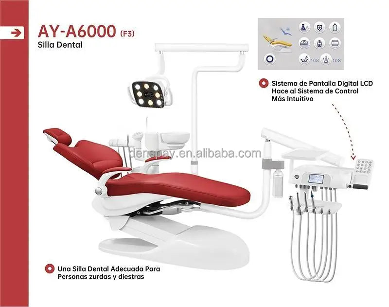 CYA025 Dental Chair Unit AY-A6000-F3 - Denspay Dental - Complete Dental Chair Unit