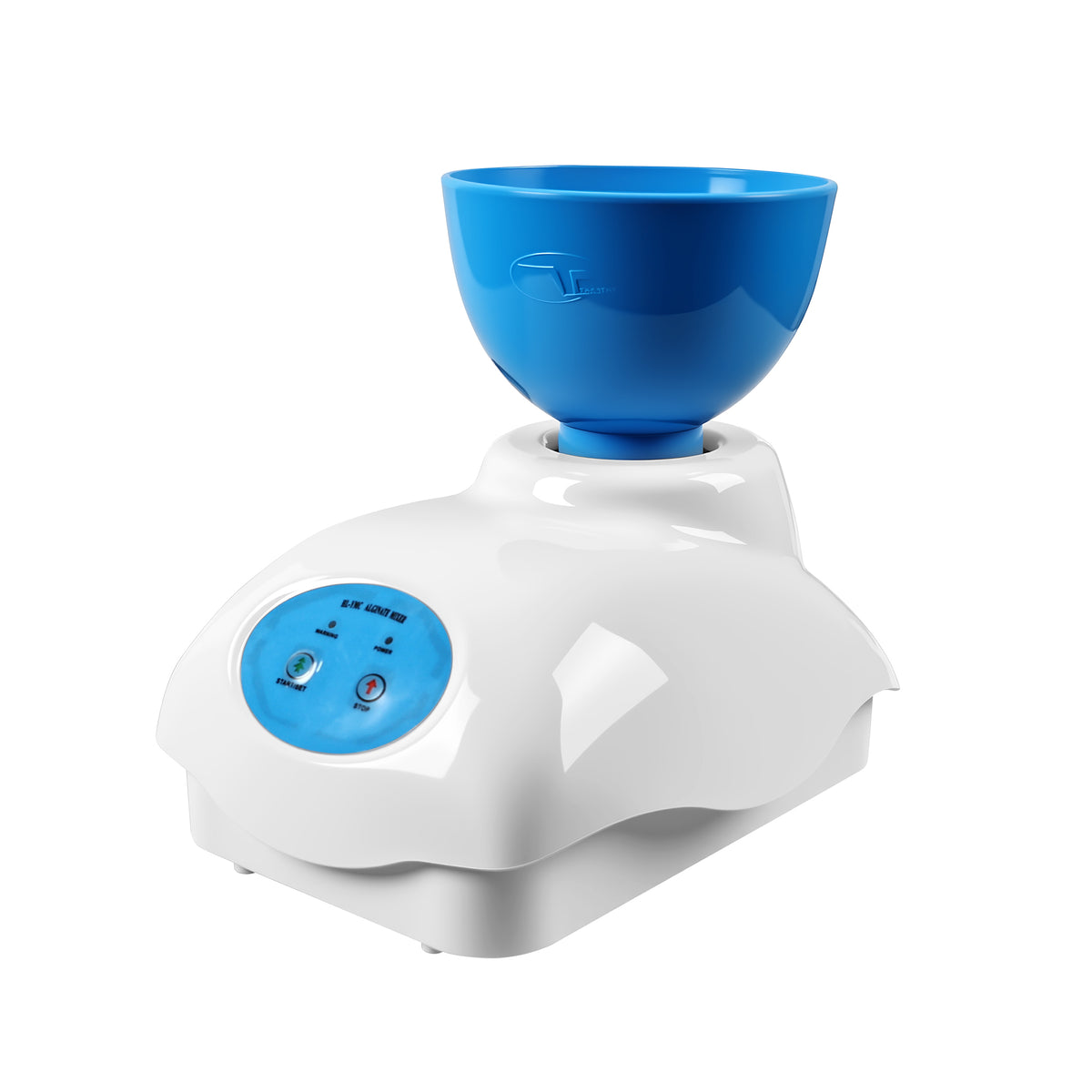 Blue button control panel of HL-YMC I alginate mixer
