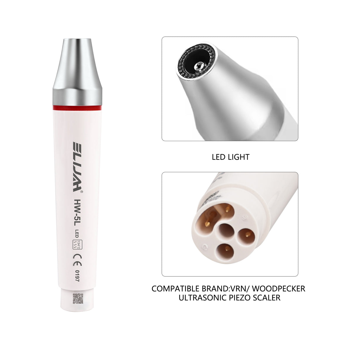CYB091 Dental Ultrasonic Piezo Scaler Handpiece LED