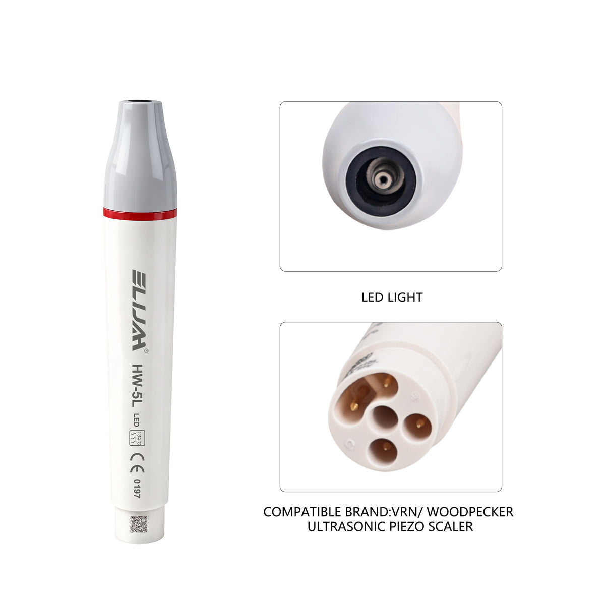 CYB091 Dental Ultrasonic Piezo Scaler Handpiece LED