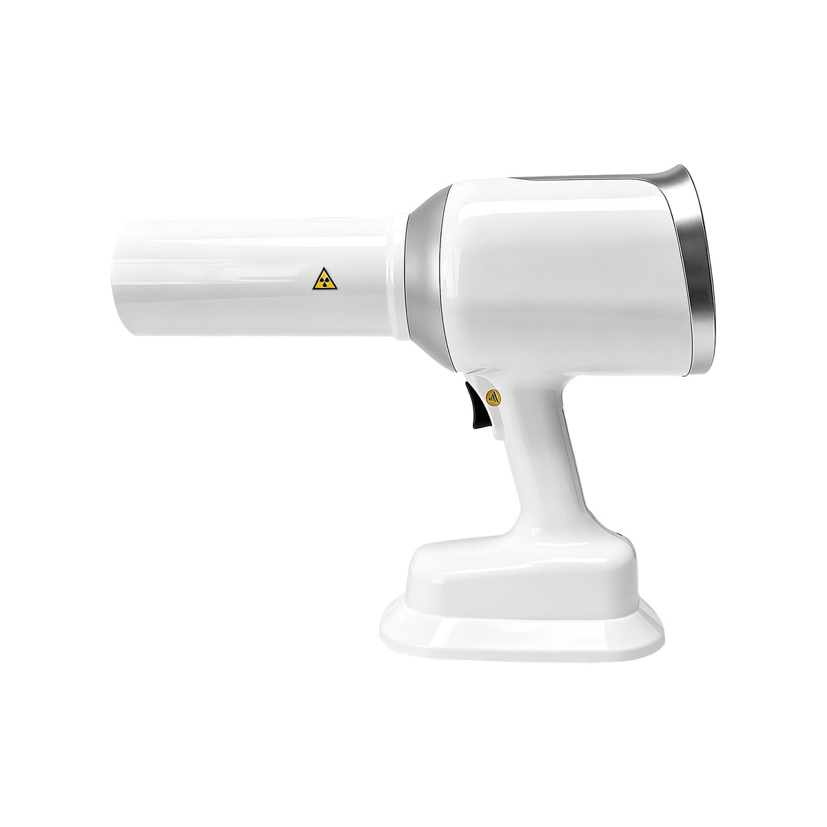 Side profile of handheld portable dental x-ray unit