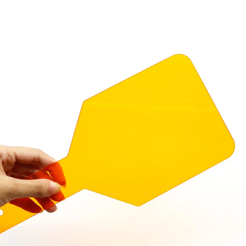 CYH038 Dental Curing Light Orange Oval Plastic - Denspay Dental - Curing Light Shield