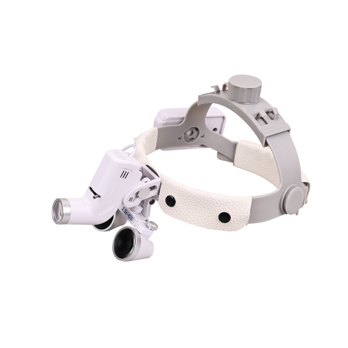 2.5X 3.5X headband dental loupes with 5W LED headlight white full set