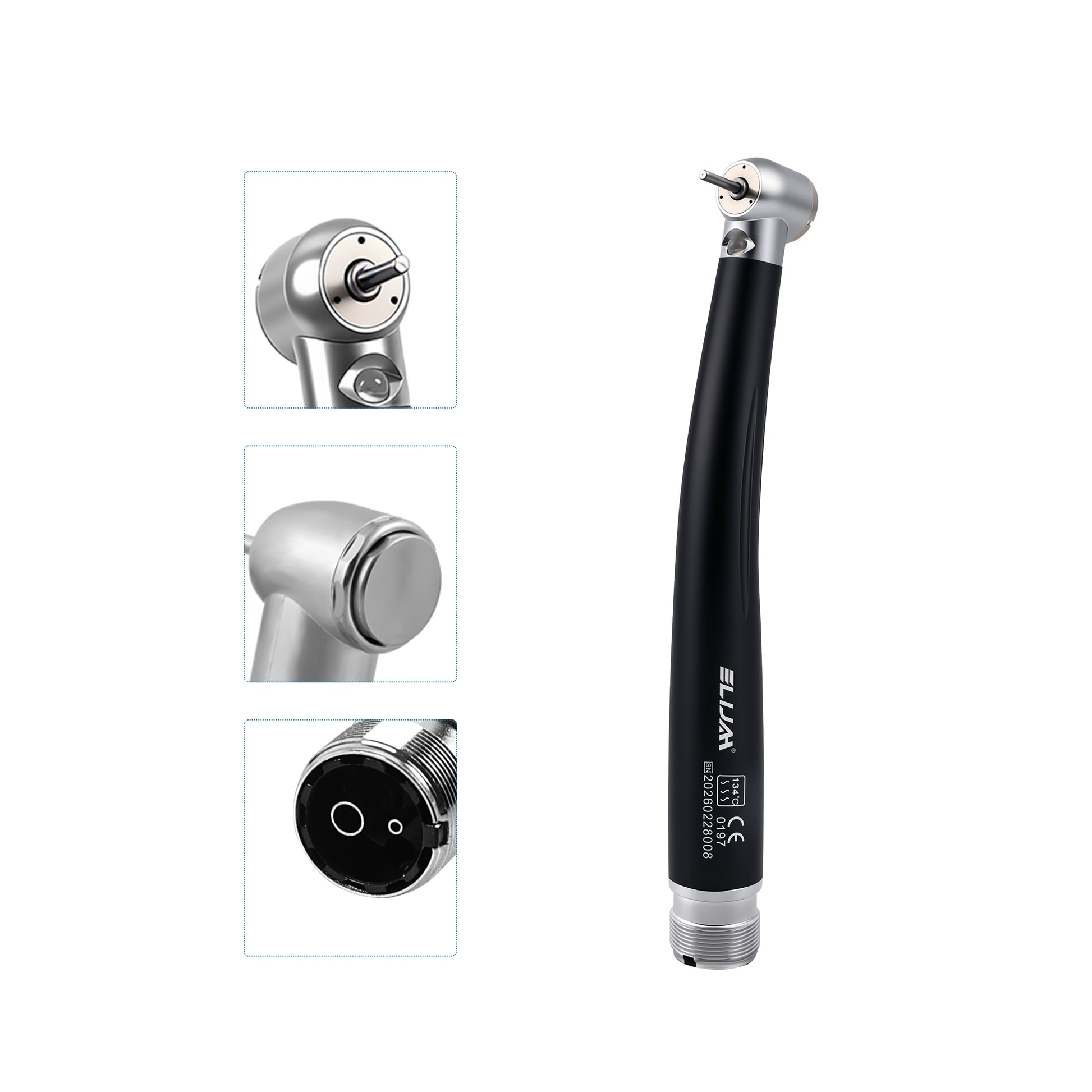3 water spray led colorful high speed handpiece side view picture