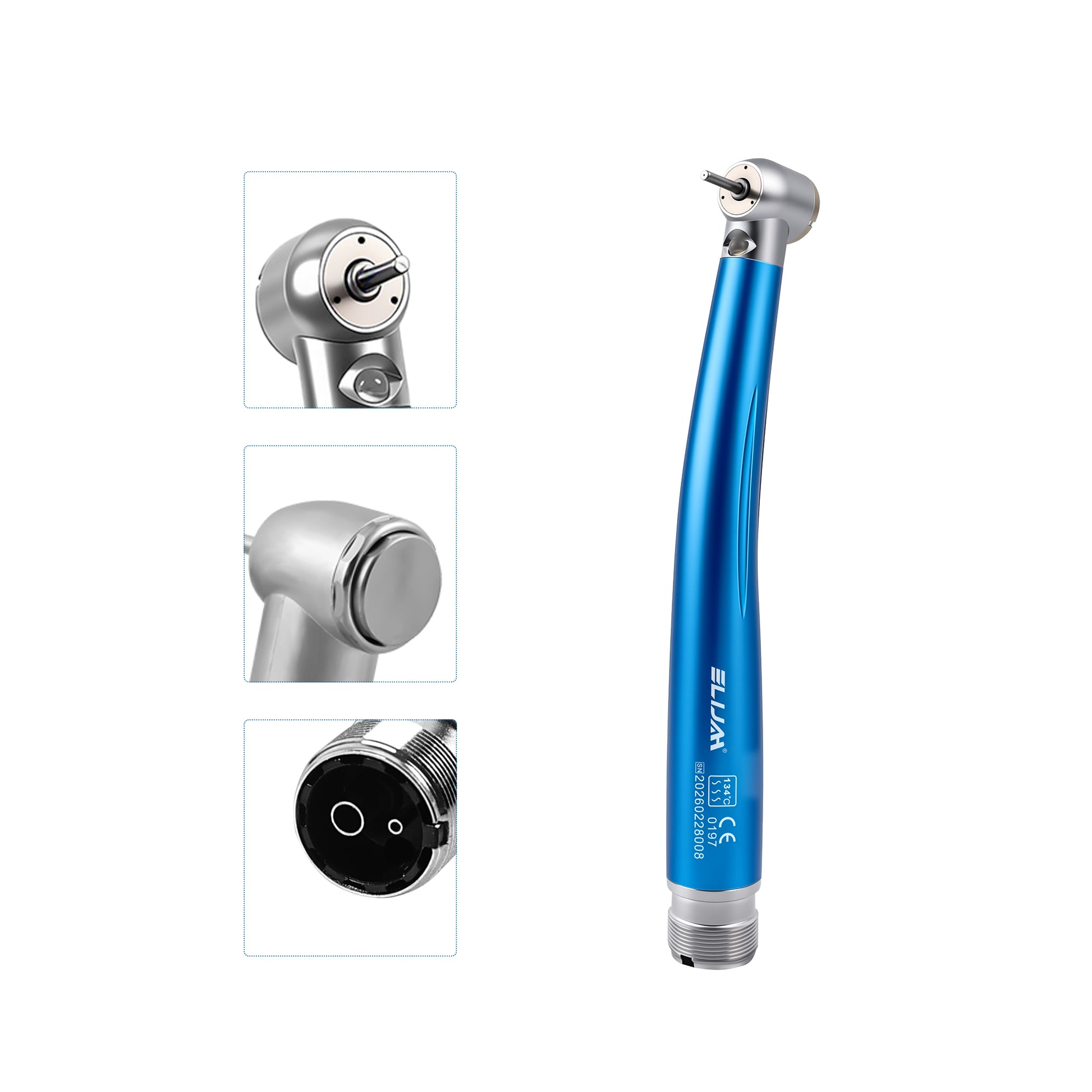 led colorful high speed handpiece 3 water spray front closeup photo