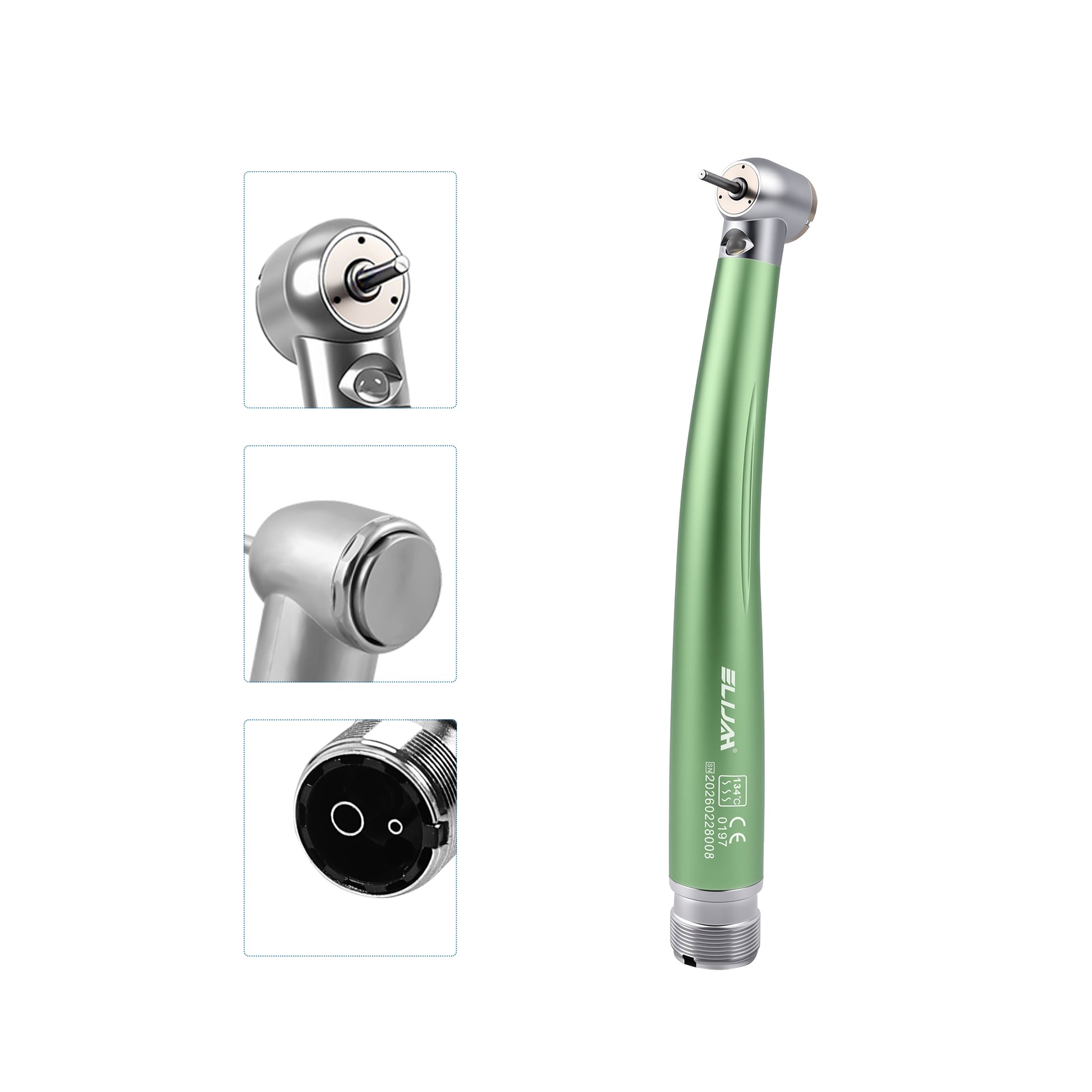 lightweight led colorful high speed handpiece 3 water spray real shot