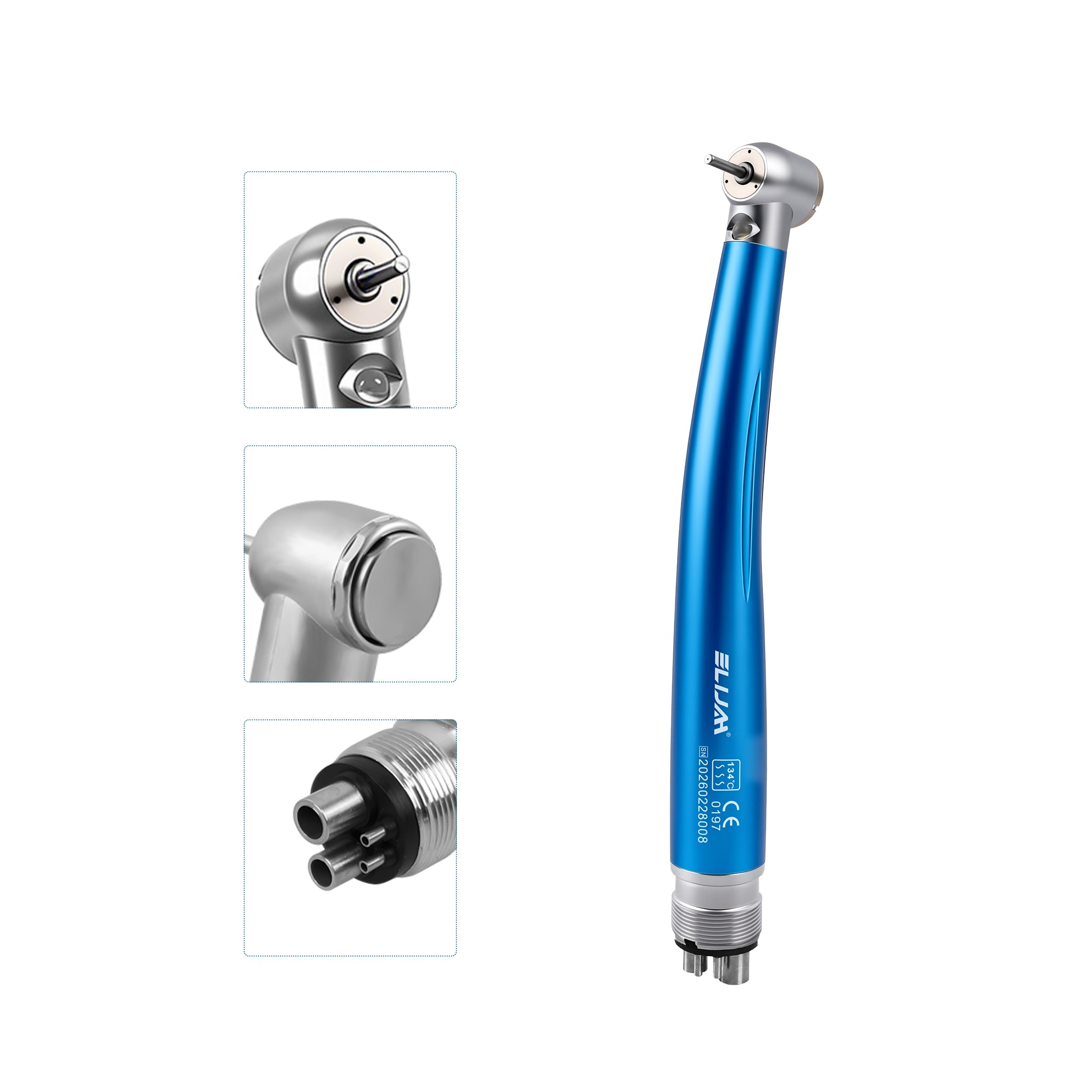 single unit led colorful high speed handpiece 3 water spray product shot