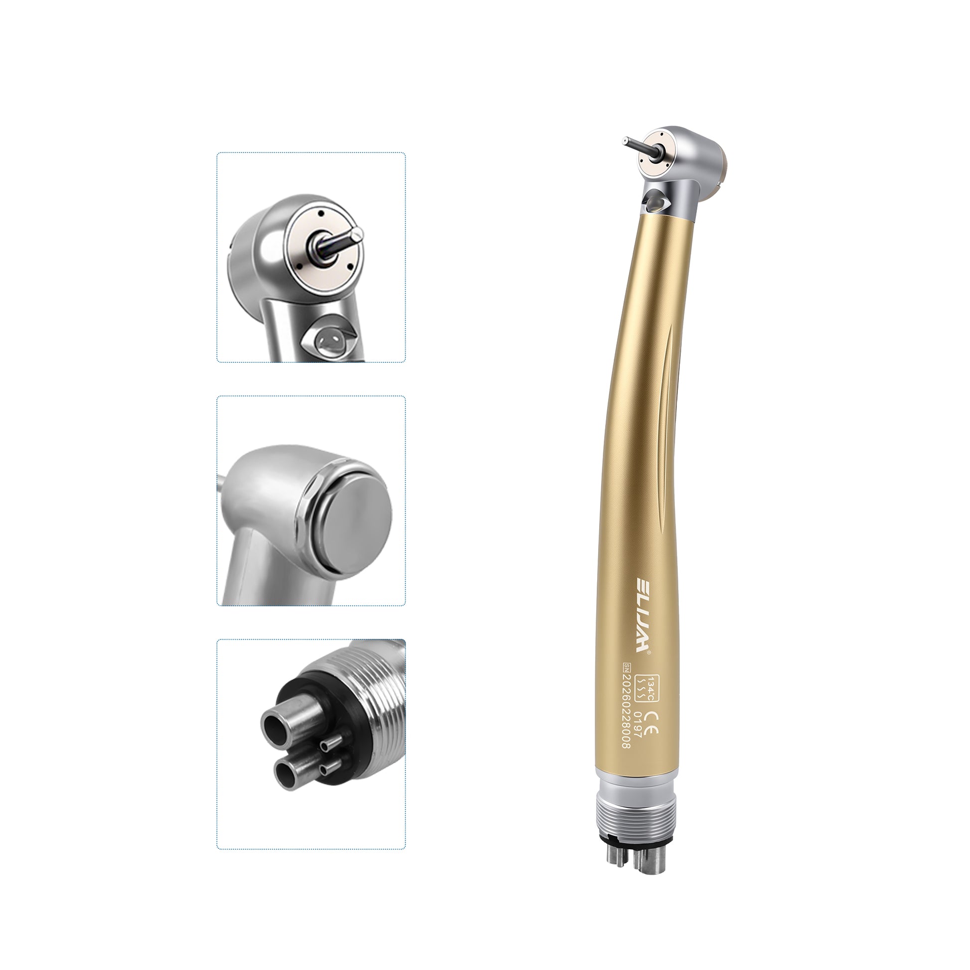 anti slip grip led colorful high speed handpiece 3 water spray close image