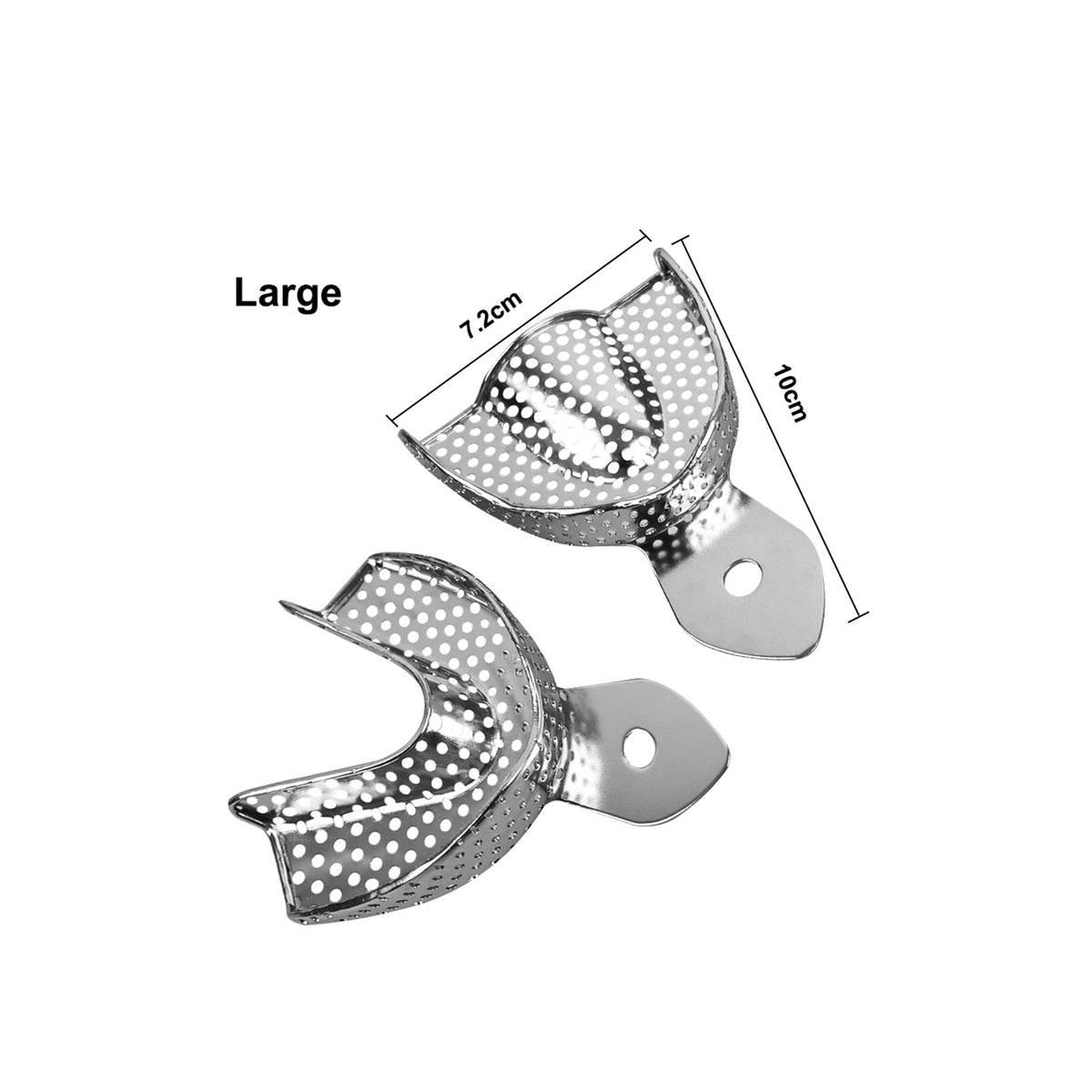 CYW019 Dental Perforated Stainless Steel Impression Trays, Reusable Metal Impression Trays