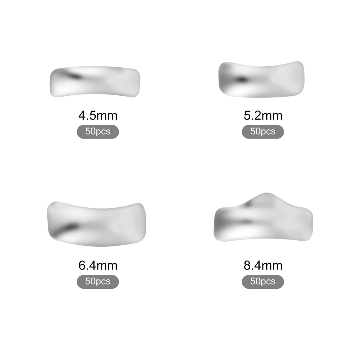 Single M2 dental matrix band close-up