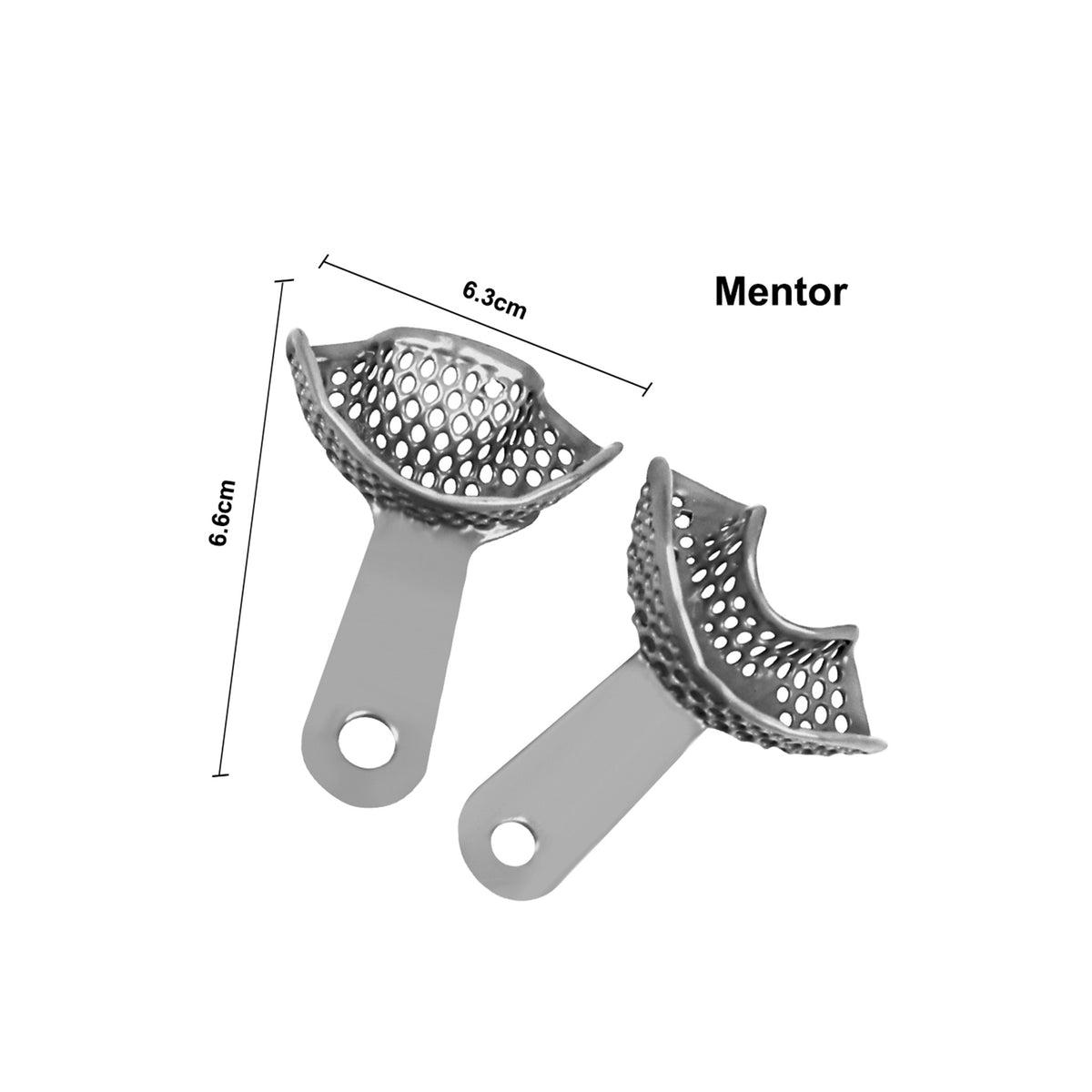 CYW019 Dental Perforated Stainless Steel Impression Trays, Reusable Metal Impression Trays