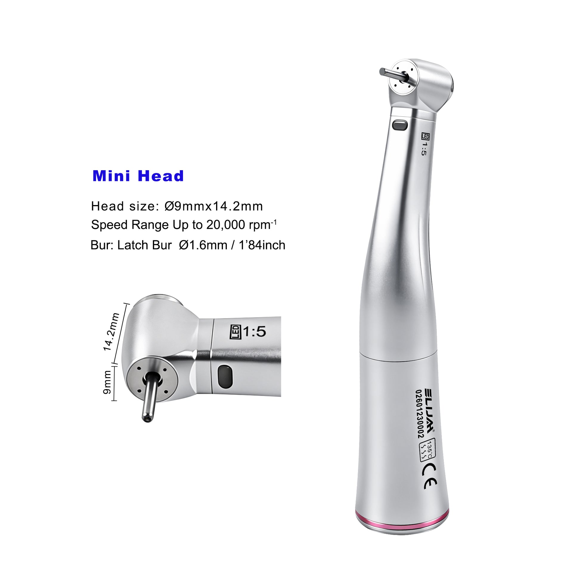 wholesale dental 1 5 fiber optic contra angle x95 handpiece