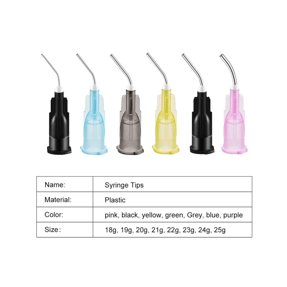 Needle tips stored on dental instrument tray