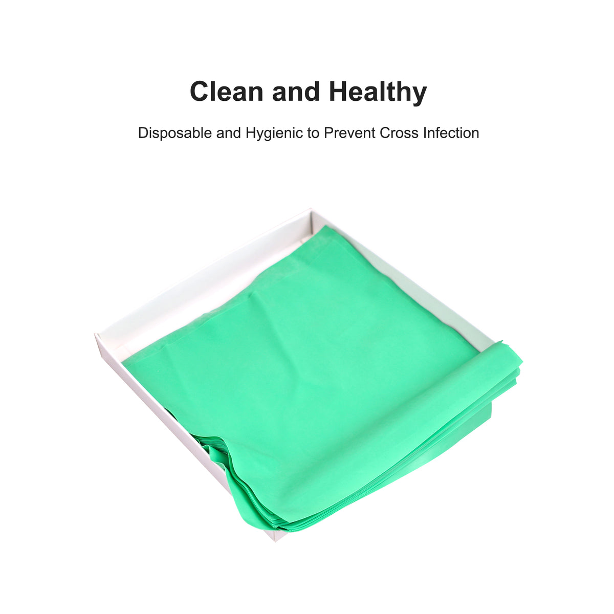 Open the box to take out rubber dam sheets