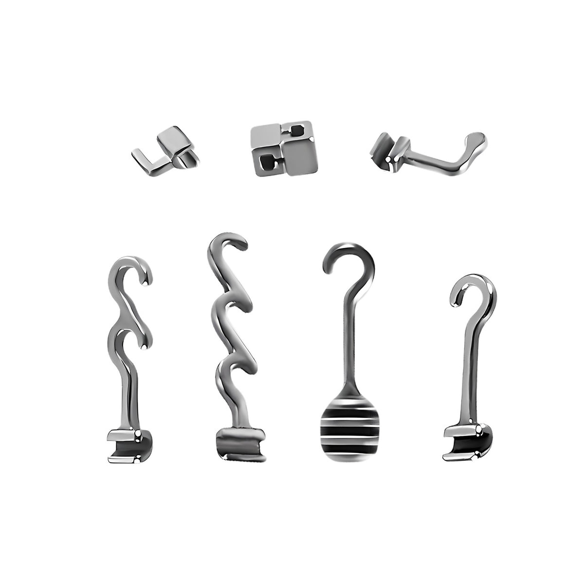Dental Orthodontic Crimpable Hook multiple types white background main image