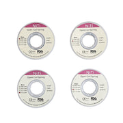 Dental Niti Open Coil Spring assorted sizes rolls white background main image
