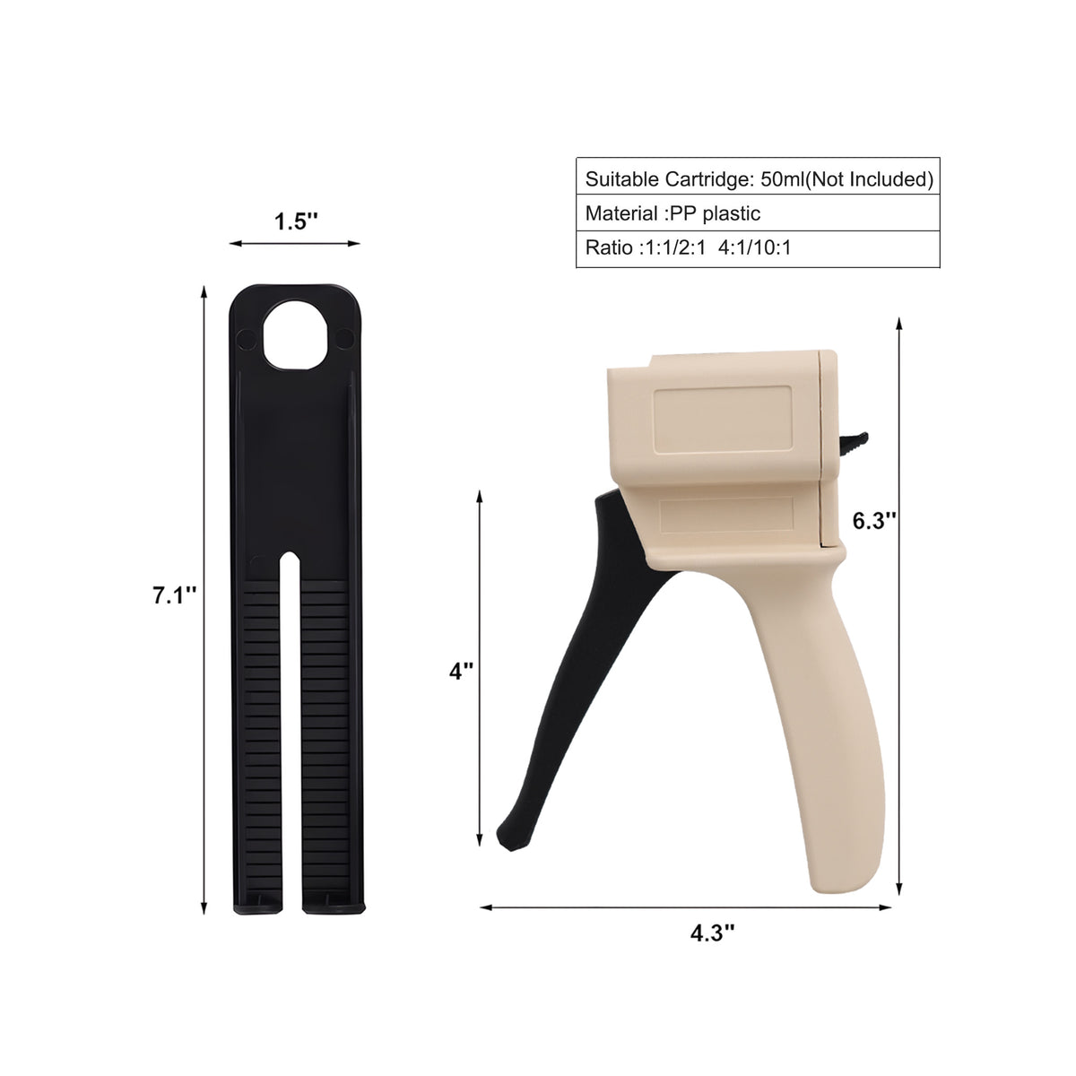 Package photo of dental impression dispenser gun