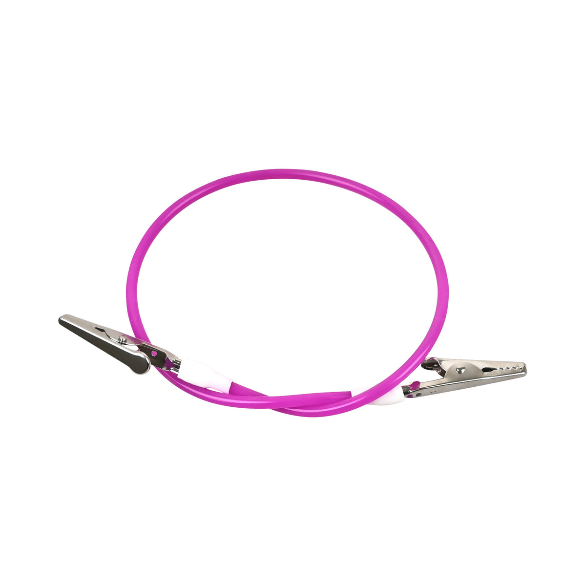 Purple dental silicone bib clip single