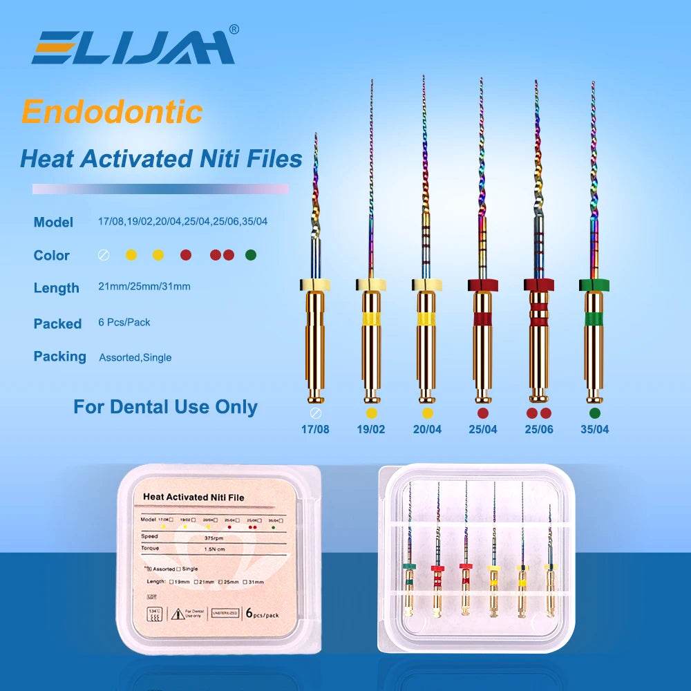 CYF305 Dental Niti Rainbow Files - Denspay Dental - Self-Adjusting Motor Files