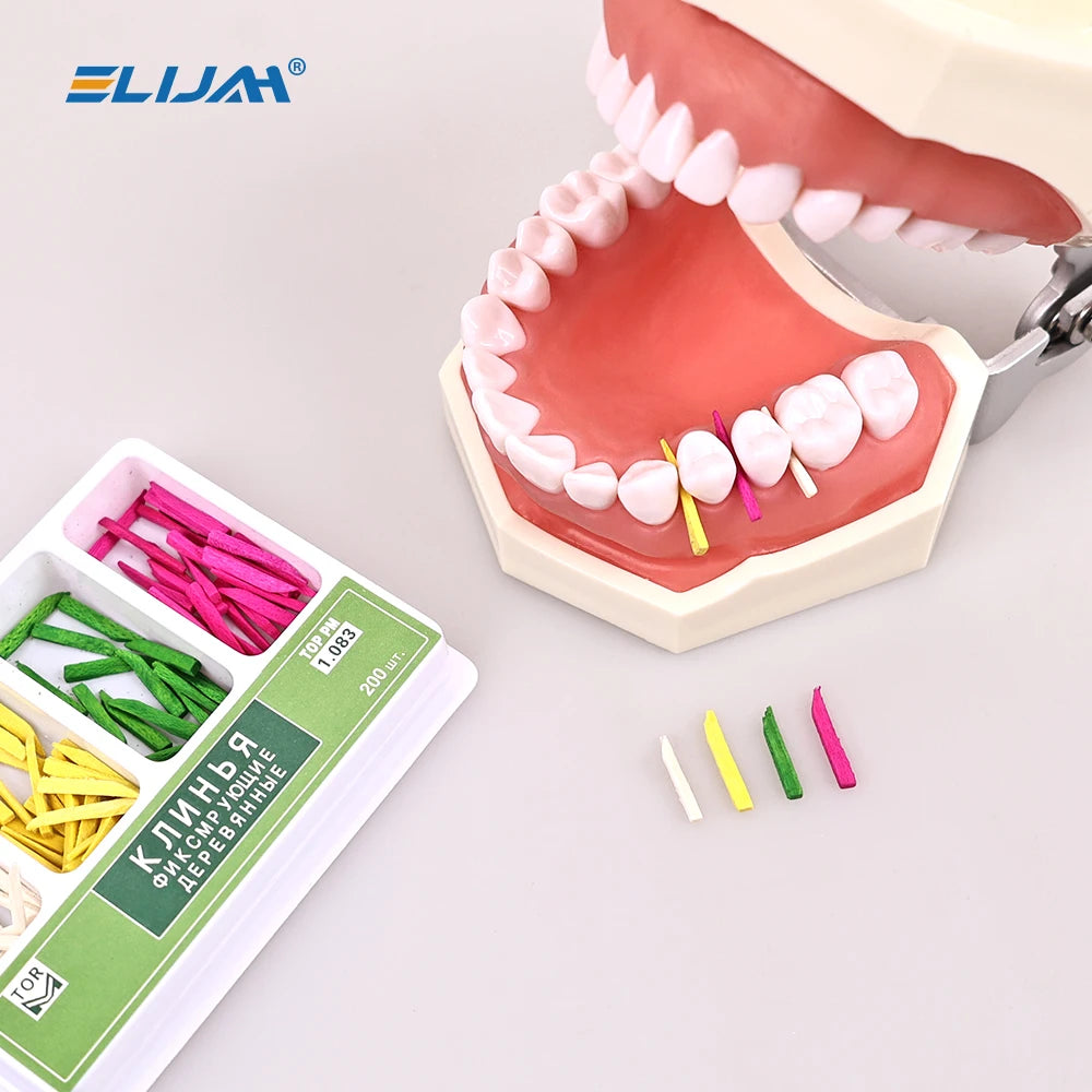 CYW707 Dental Disposable Wooden Wedges Tooth Gap  Fixing Maple Wooden Wedges For Matrix System Dental Materials