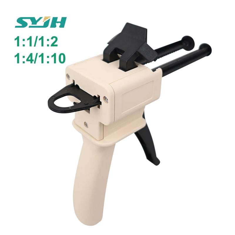 Dental Impression Mixing Dispensing Gun 1:1/1:2 Universal Dispenser Gun 1:4/1:10 Silicon Rubber Dispenser Gun Dentistry Tools