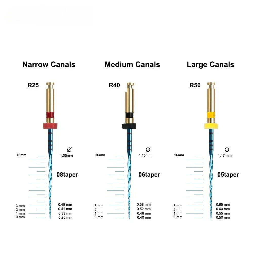 CYF210 Reciprocal Blue Heat Activation Endodontic File - Denspay Dental - Self-Adjusting Motor Files