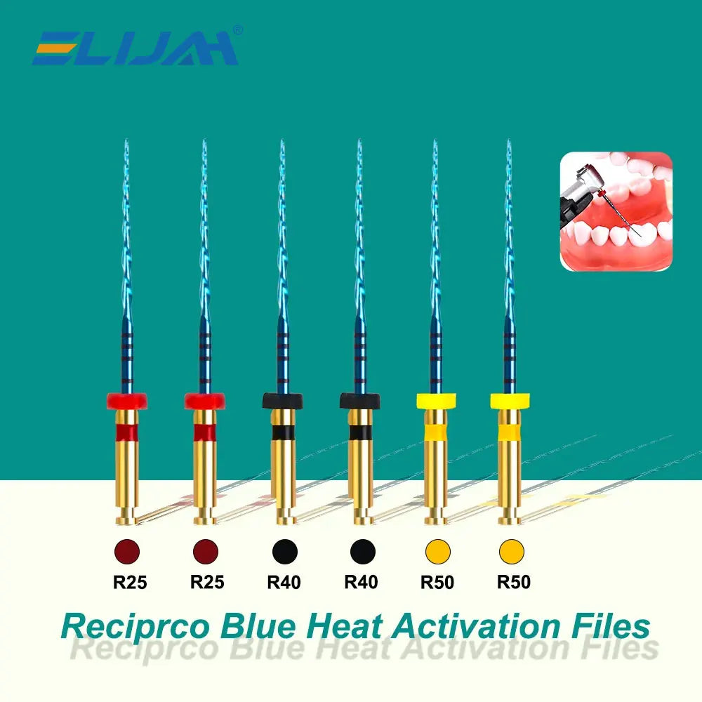 CYF210 Reciprocal Blue Heat Activation Endodontic File - Denspay Dental - Self-Adjusting Motor Files
