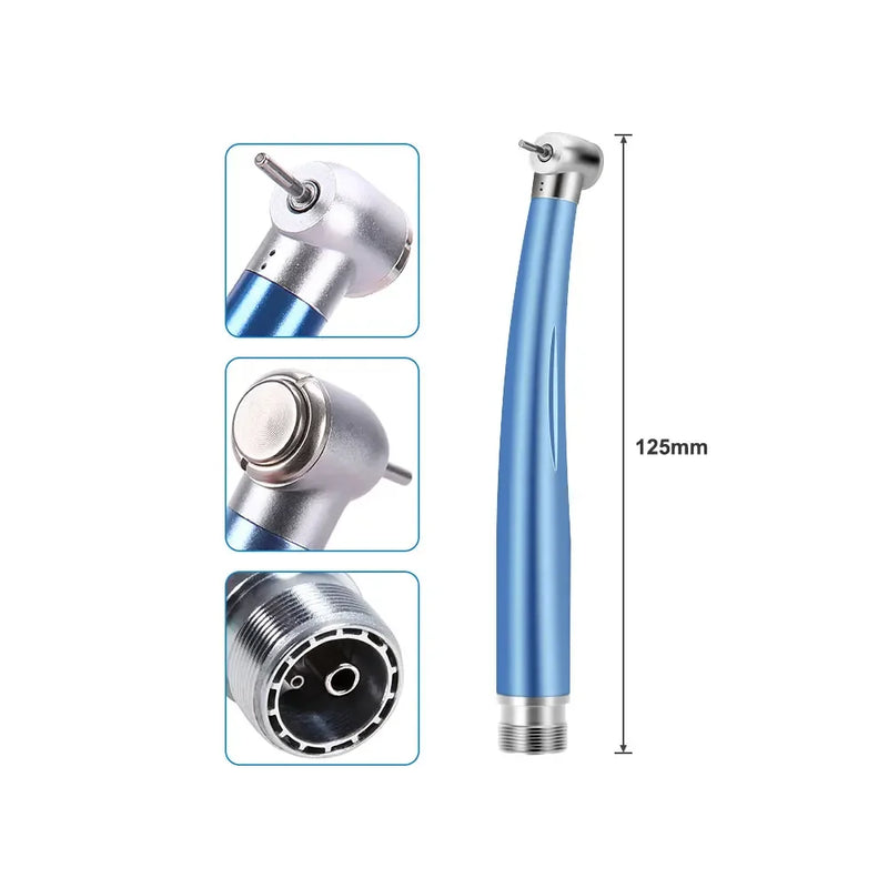Colorful Push Button Dental High Speed Handpiece 2/4 Holes Standard Head Single Water Spray Air Turbine Dentistry Instrument