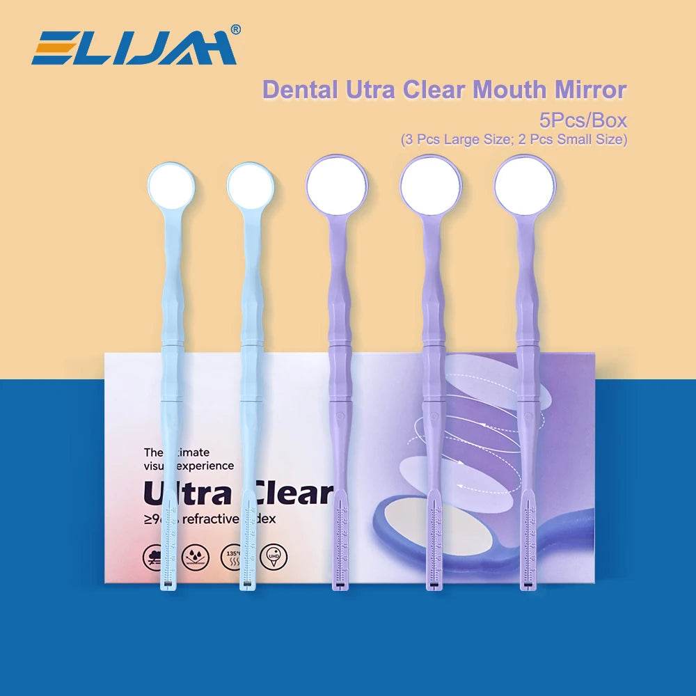 CYW860 Dental Ultra Clear Mouth Mirror 5pcs Anti-Fog - Denspay Dental - Dental Mouth Mirror