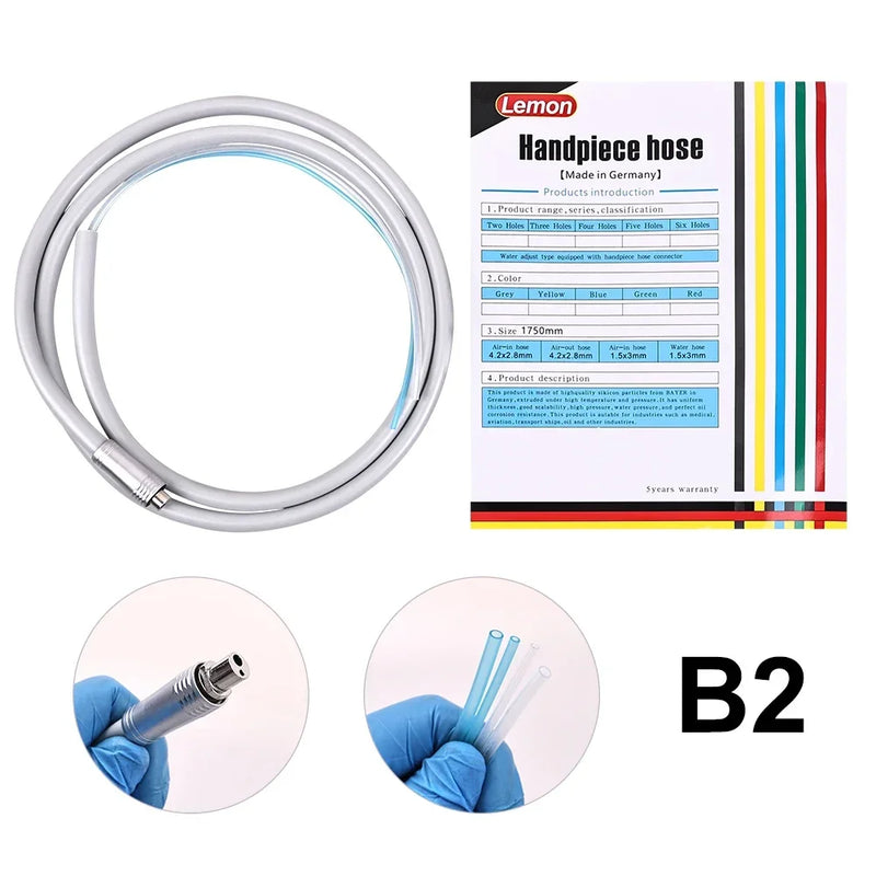 Dental Handpiece Hose 2/4 Holes Silicone Tube for High Speed Handpiece Air Tubrine Wire for Dental Chair Dentistry Accessiores