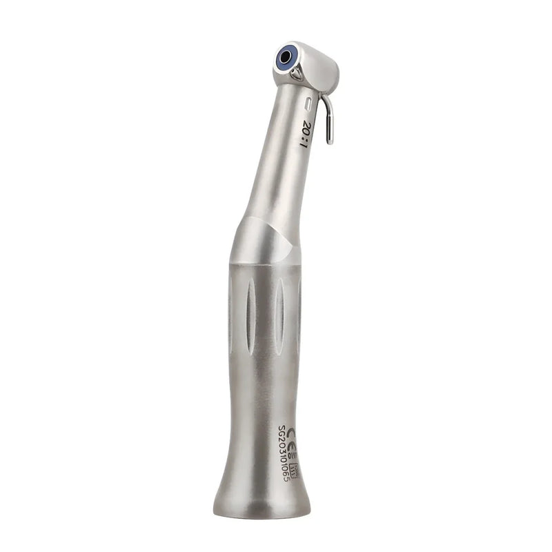 Dental Low Speed Handpiece 20:1 Reduction Implant Surgery Contra Angle Handpiece Push Button Air Turbine Dentistry Instrument
