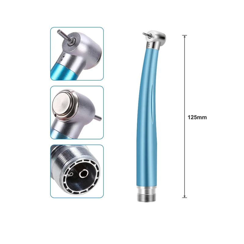 Colorful Push Button Dental High Speed Handpiece 2/4 Holes Standard Head Single Water Spray Air Turbine Dentistry Instrument