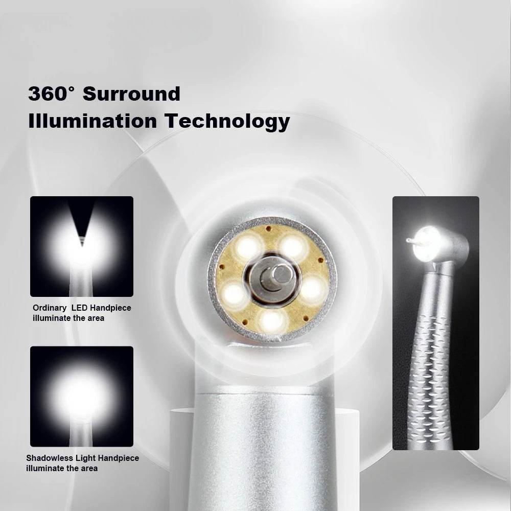 CYC224 Dental 5 LED Light High Speed Handpiece Shadowless - Denspay Dental - High Speed Handpiece